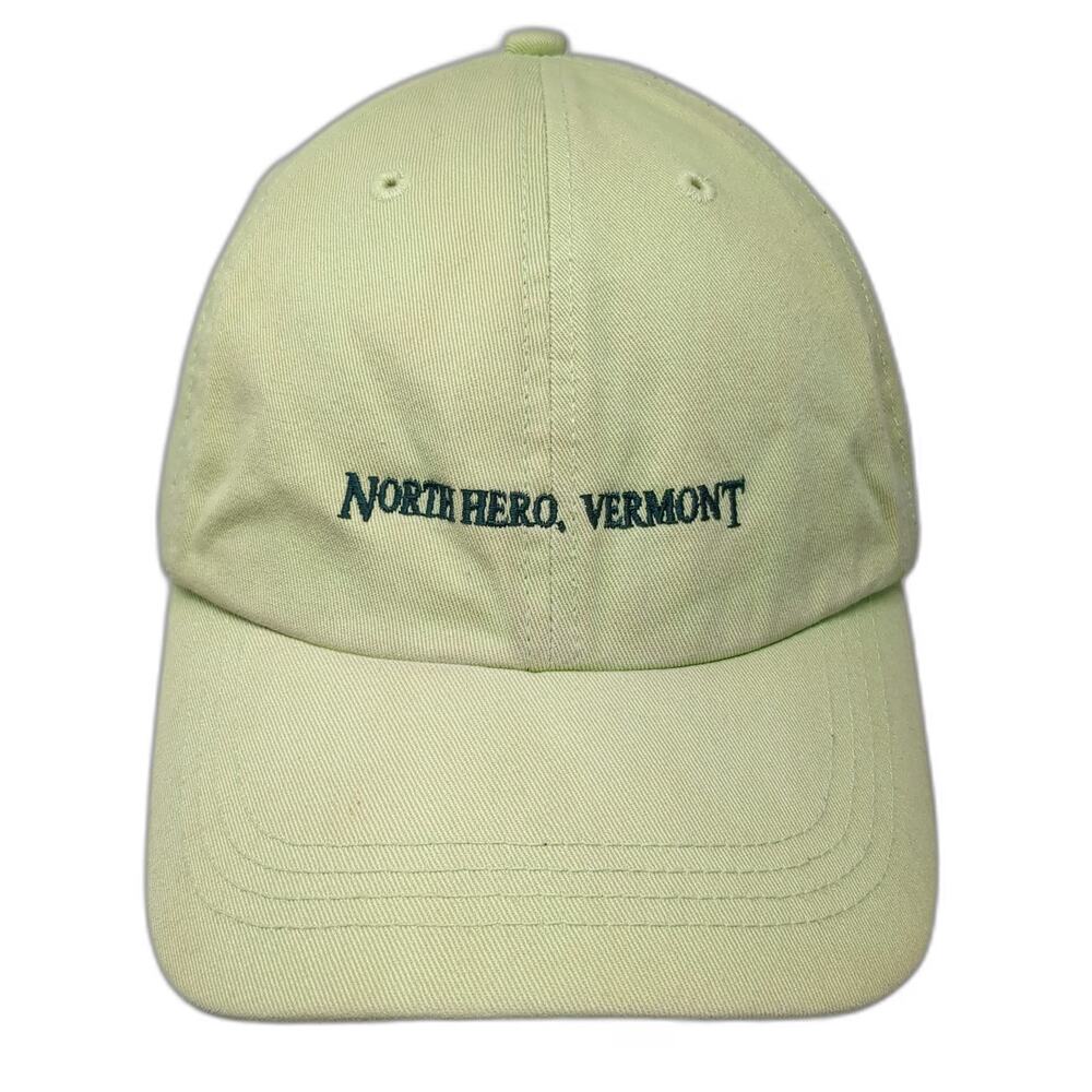 Alternative Apparel North Hero Vermont Baseball Cap Green Blue One Size Hat